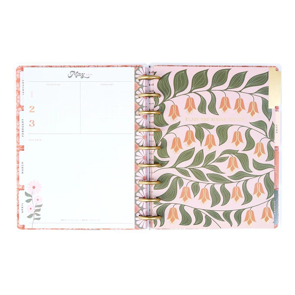 2025 Desert Rose Planner Classic Horizontal Layout - 12 Months PPCD12-551