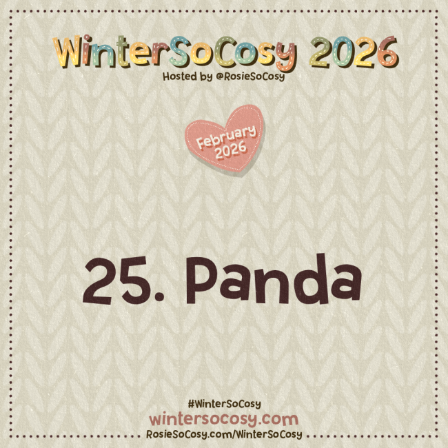 WinterSoCosy 2026 February Day 25: Panda