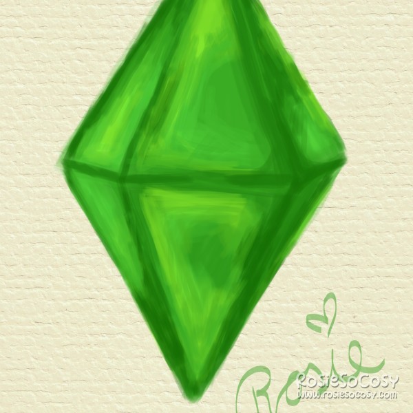 A green plumbob from The Sims