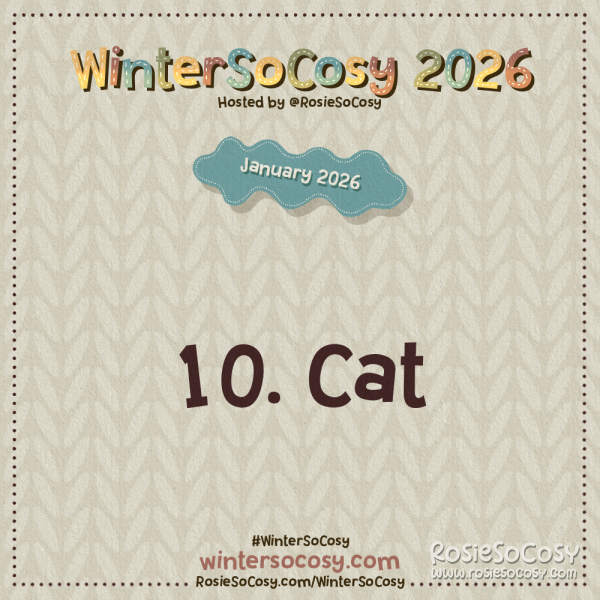 Announcement image for Day 10 of WinterSoCosy January 2026. The subject is Cat.