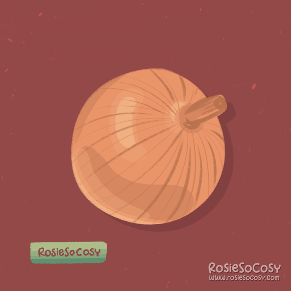 An illustration of a big onion.