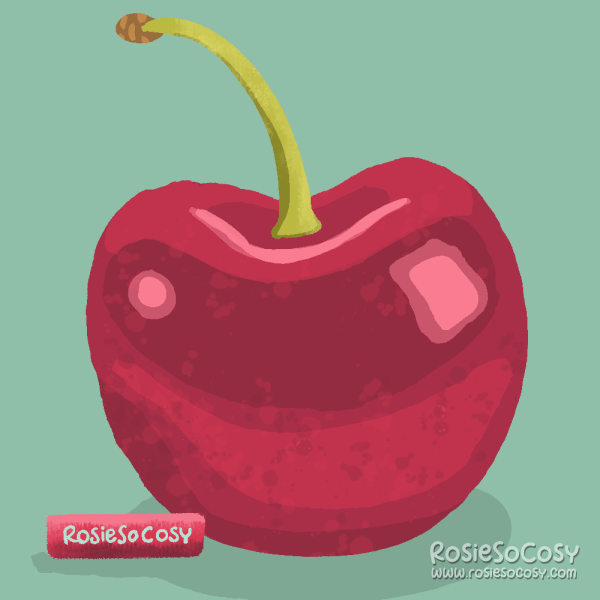 Illustration of a cherry.