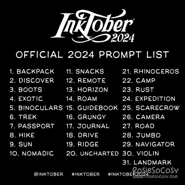 Inktober 2024 Prompts