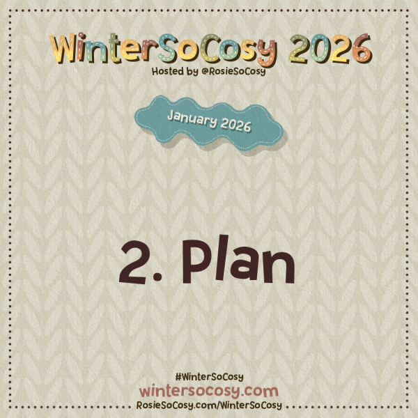 Announcement image for Day 2 of WinterSoCosy January 2026. The subject is Plan.