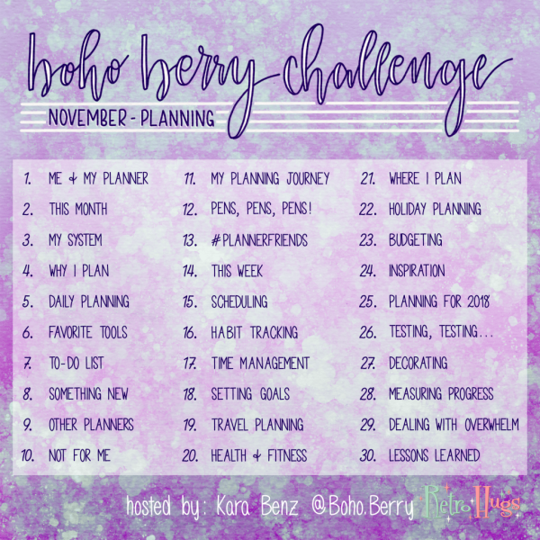 Boho Berry Challenge (November)!