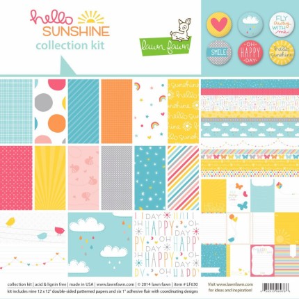 Lawn Fawn: Hello Sunshine 12x12 Inch Collection Kit LF630