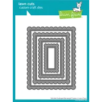 Lawn Fawn - Lawn Cuts: Stitched Scalloped Rectangle Frames LF1719
