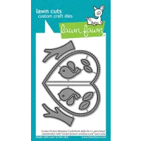 Lawn Fawn - Lawn Cuts: Center Picture Window Card Heart Add-On LF2473