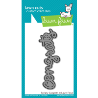 Lawn Fawn - Lawn Cuts: Scripty Congrats LF911