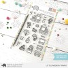 Mama Elephant: Little Agenda Trains Stamps