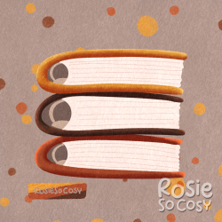An illustration of three stacked Filofax like ring planners/organizers. The topone is an ochre colour, the one below is a dark brown colour, and the bottom one is a terracotta red colour. They are all filled with offwhite paper. The background is a beige grey paper texture with ochre, brown and terracotta dots.