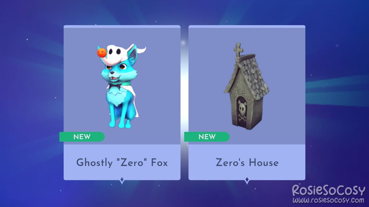 Disney Dreamlight Valley - Ghostly "Zero" Fox Bundle