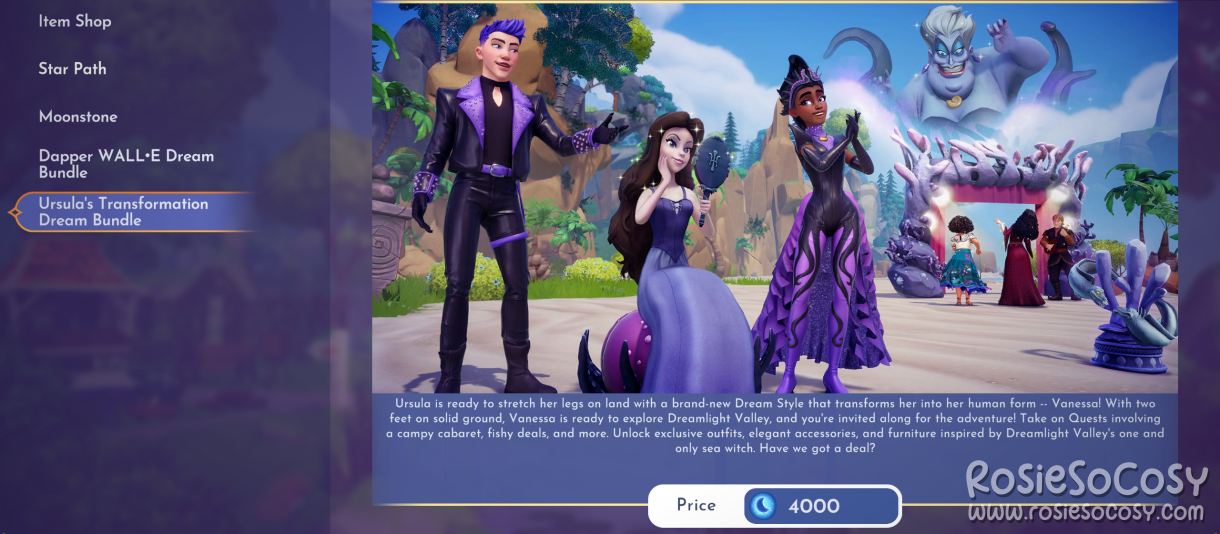 Disney Dreamlight Valley - Ursula's Transformation Dream Bundle