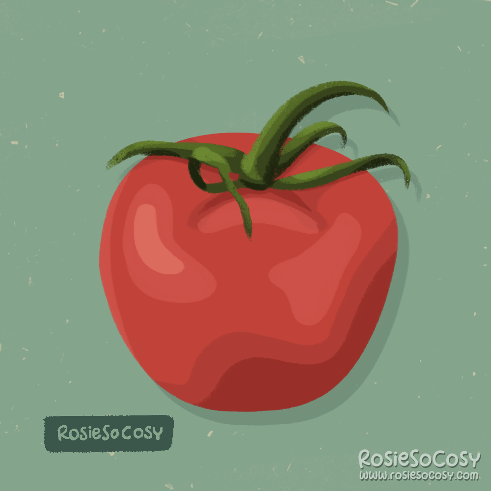 An illustration of a tomato.