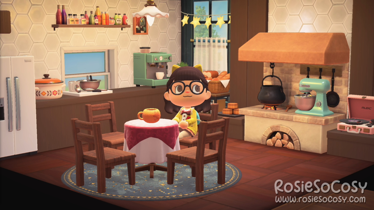 Rosie's Kitchen on Sakura Bay in Animal Crossing