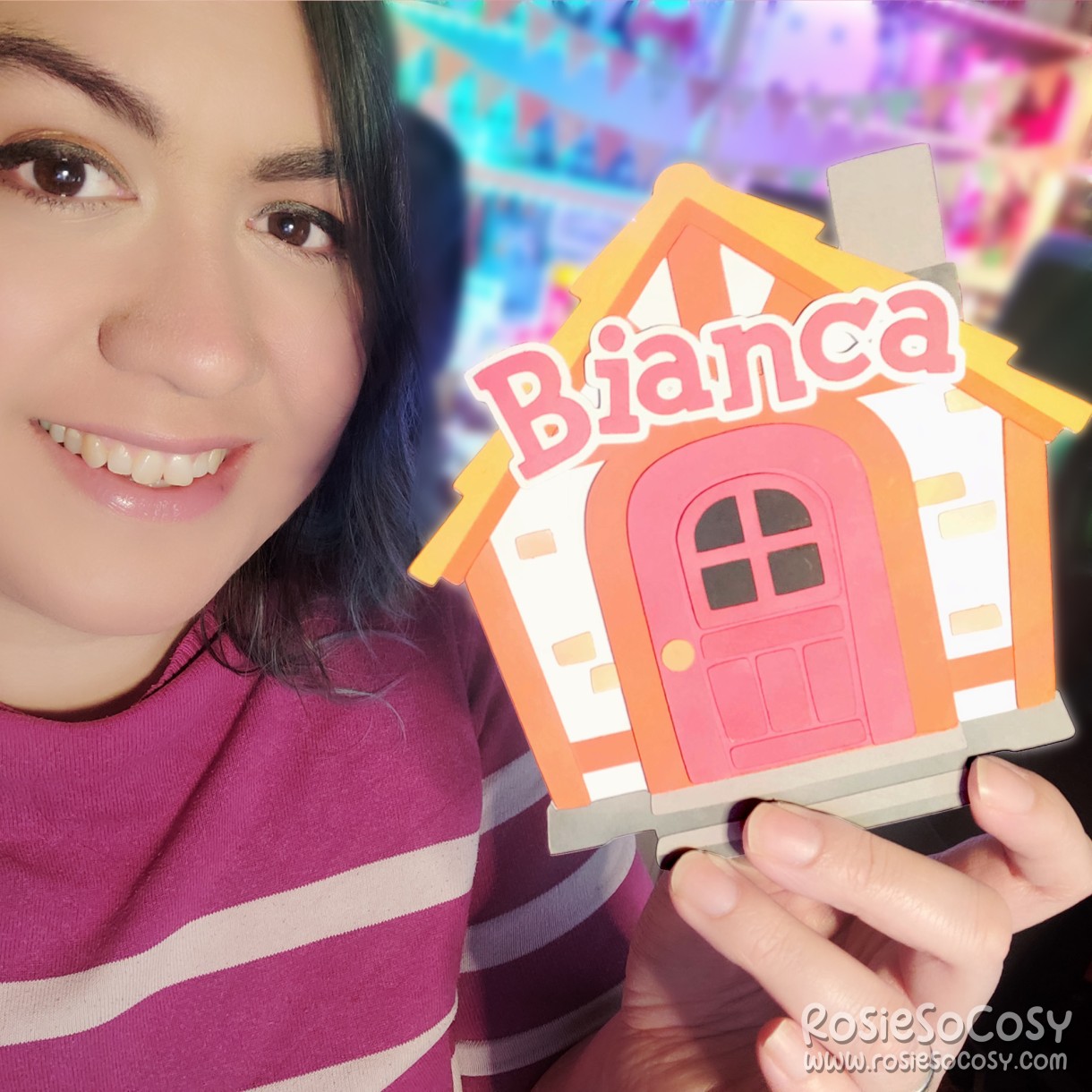 Animal Crossing: New Horizons house paper craft for Bianca