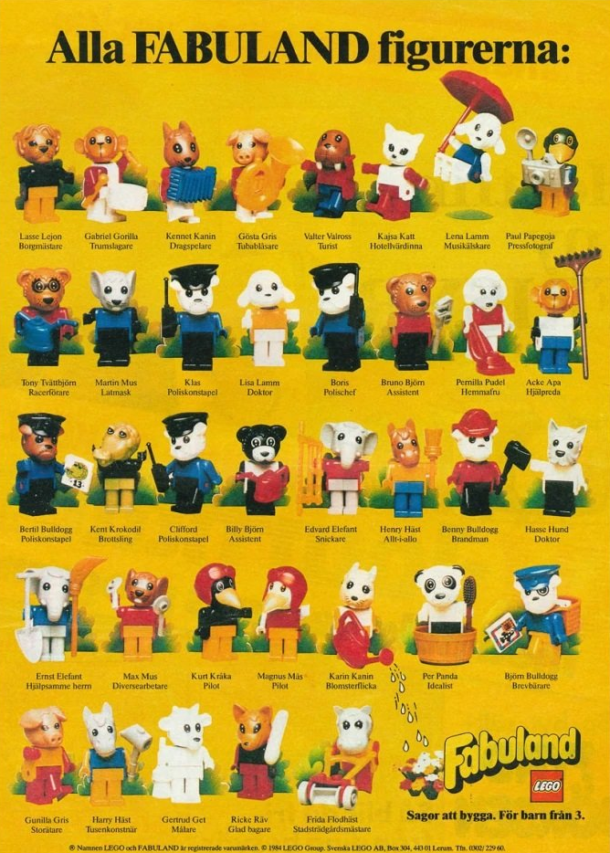 LEGO Fabuland Characters