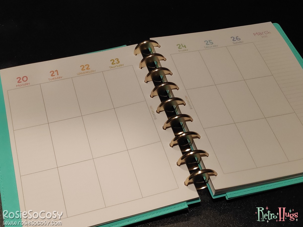 Custom RosieSoCosy planner inserts
